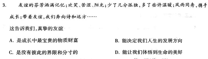 2025届九师联盟 青海省高三开学摸底考试(25-l-038c)政治y试题